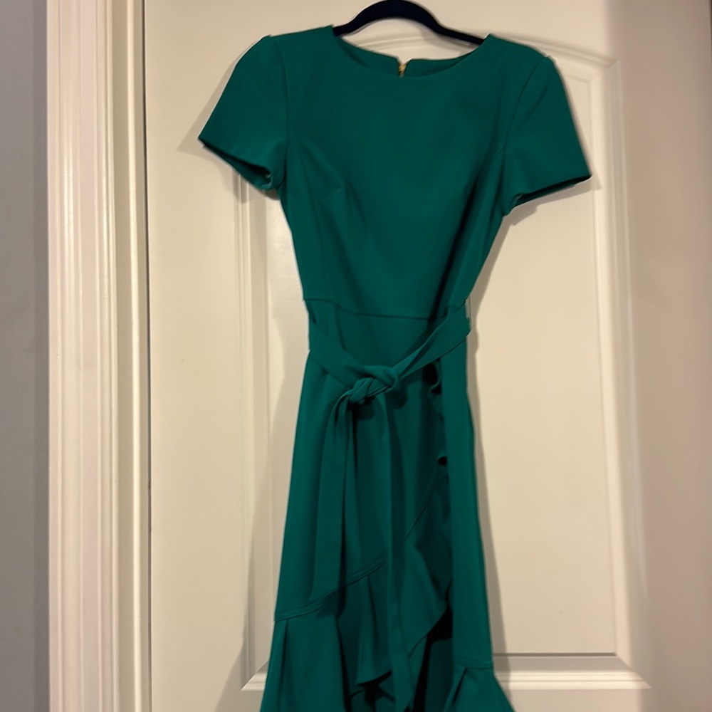 Belted Calvin Klein dress